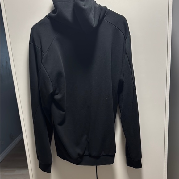 Adidas Men's Black Hoodie with Orange Logo - Picture 2 of 3